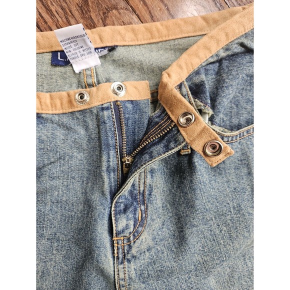 L.A. Blues Vintage 90s Women's Blue Jeans  Size 10 Riveted Hippie Y2K - Picture 9 of 16